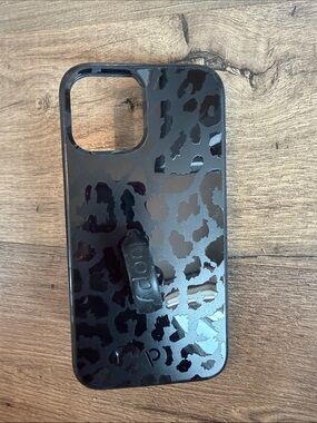 Loopy Black Leopard Print iPhone Case 12/12 pro